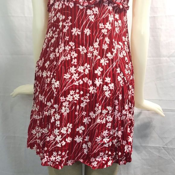 FREE PEOPLE Size 4 Love Like This Red Floral Mini Dress; Preloved - Picture 7 of 8